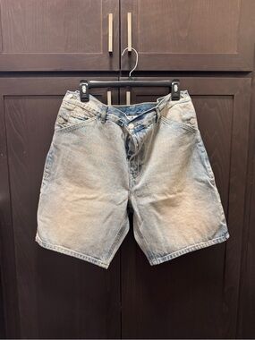 Sailor Denim Courreges Paris Relaxed Fit Light Blue Denim Jean Shorts for Men